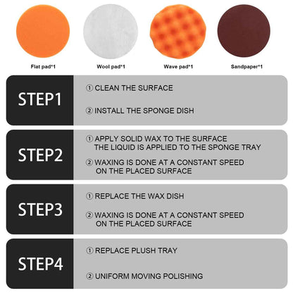 Akumulatorska polirka 150 mm – set z 2 baterijama