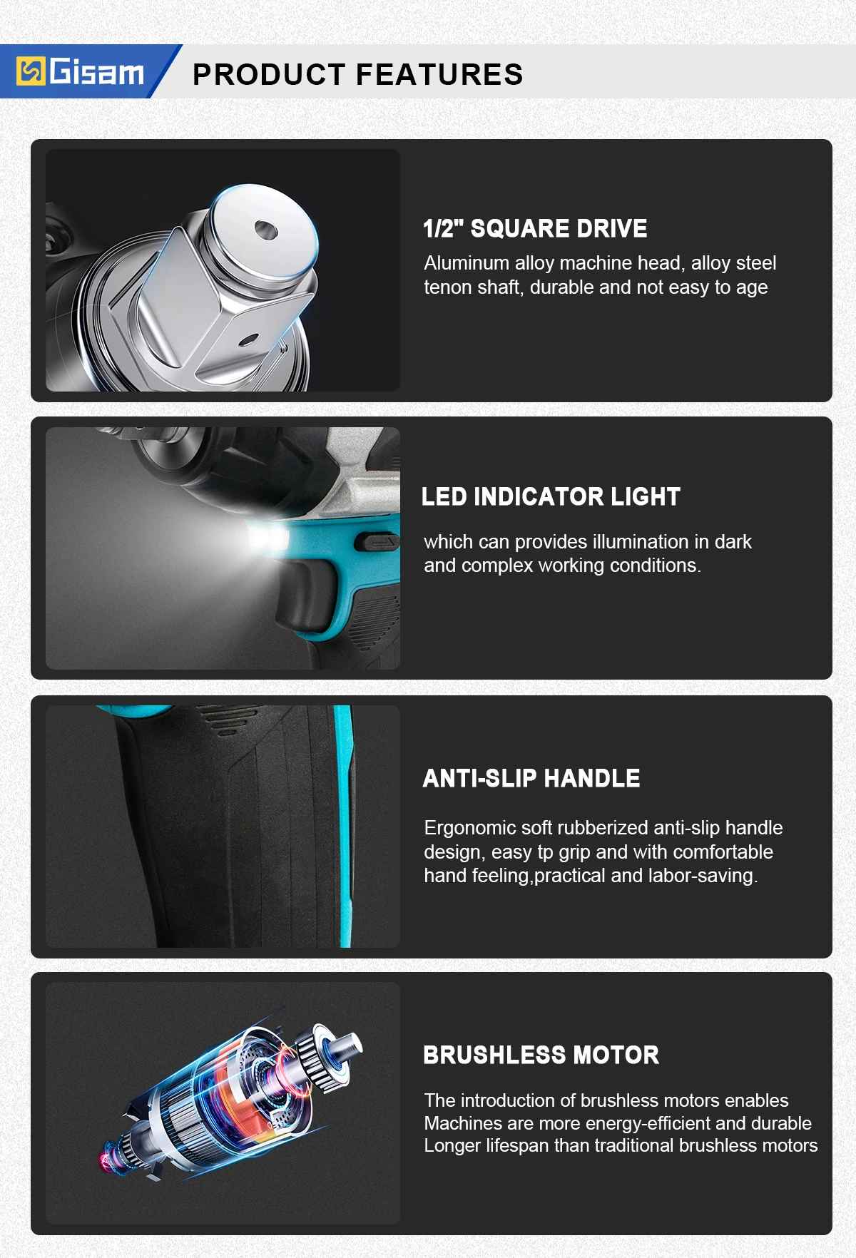 Udarni vijačnik 1800 Nm SET v kovčku