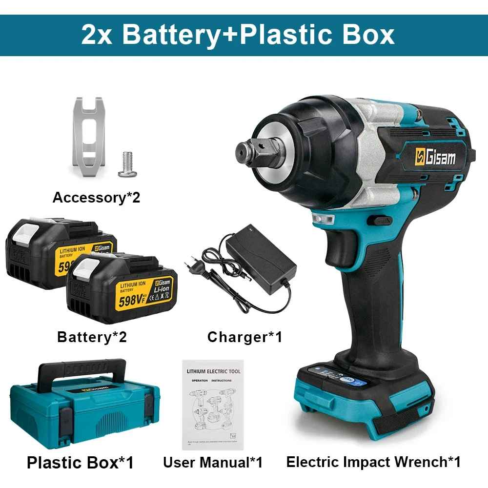 Udarni vijačnik 1800 Nm SET v kovčku