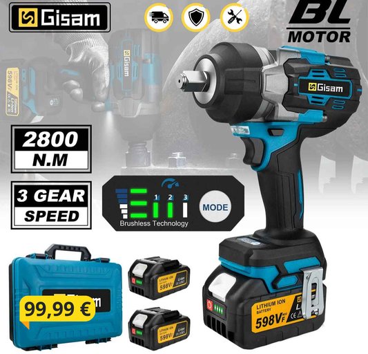 Udarni vijačnik 2800 Nm SET v kovčku