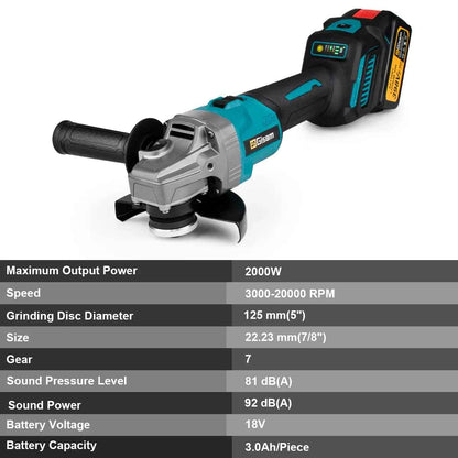 Kotni brusilnik 7 hitrosti SET