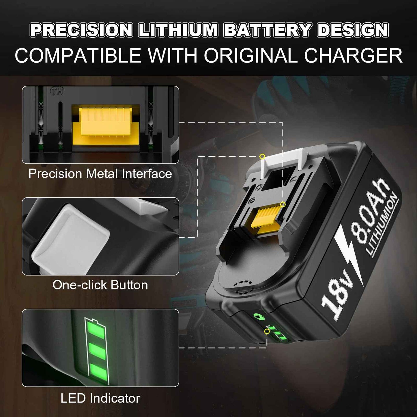 18V baterija za Makita orodja