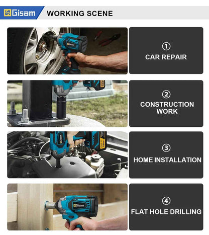 Udarni vijačnik 1200 Nm SET v kovčku + nastavki