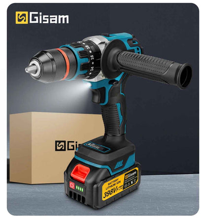 Brezkrtačni udarni vrtalnik z ročajem