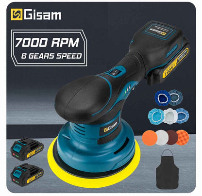 Akumulatorska polirka 150 mm – set z 2 baterijama