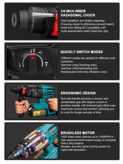 Vrtalno kladivo 26 mm | SDS - SET