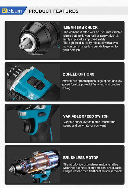 Akumulatorski udarni vrtalnik SET