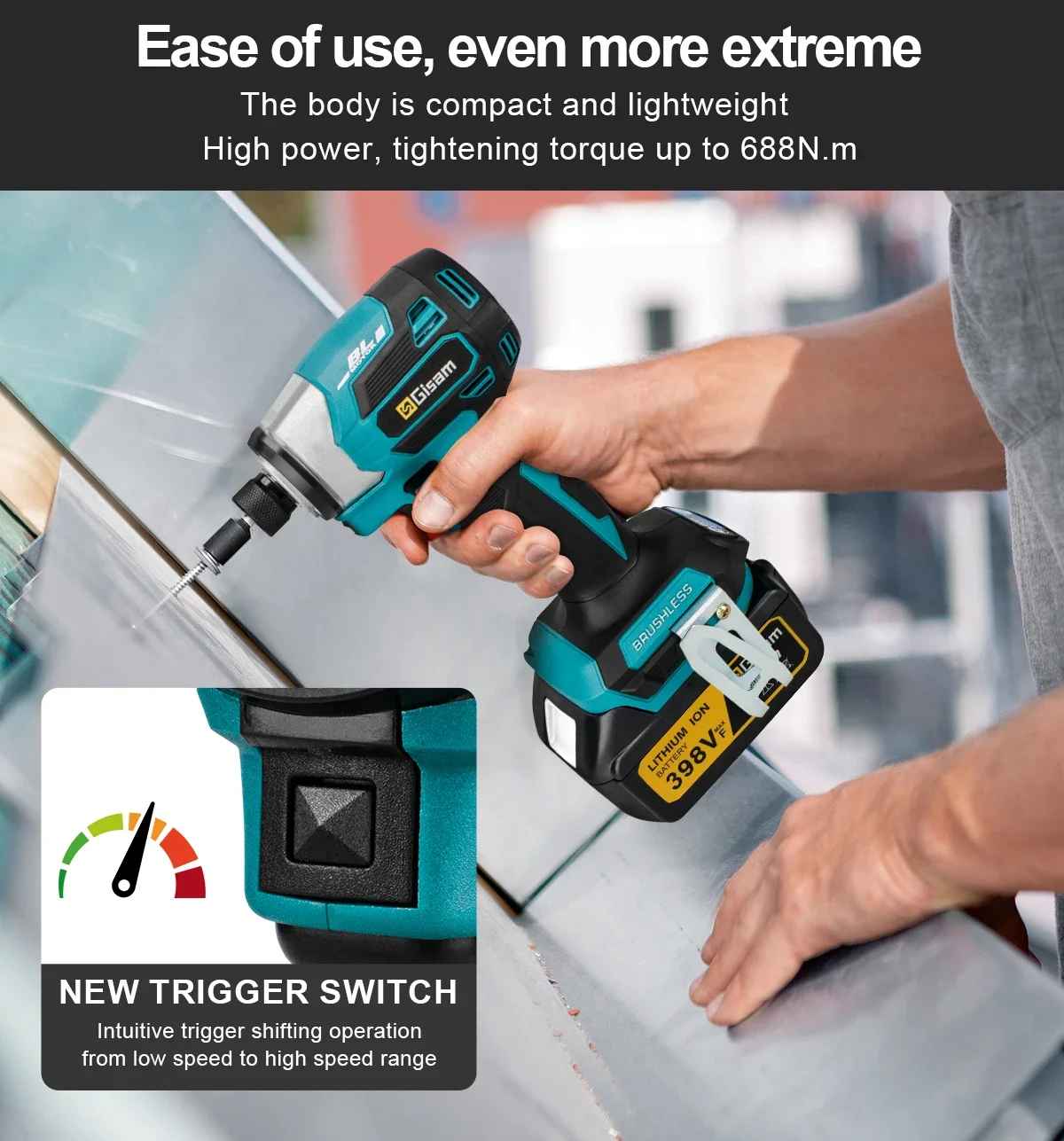 Brezkrtačni akumulatorski vijačnik