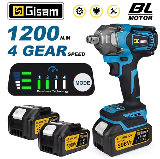 Udarni vijačnik 1200 Nm SET