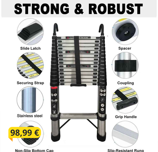Teleskopska lestev 4,4m
