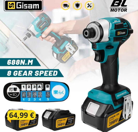 Brezkrtačni akumulatorski vijačnik SET