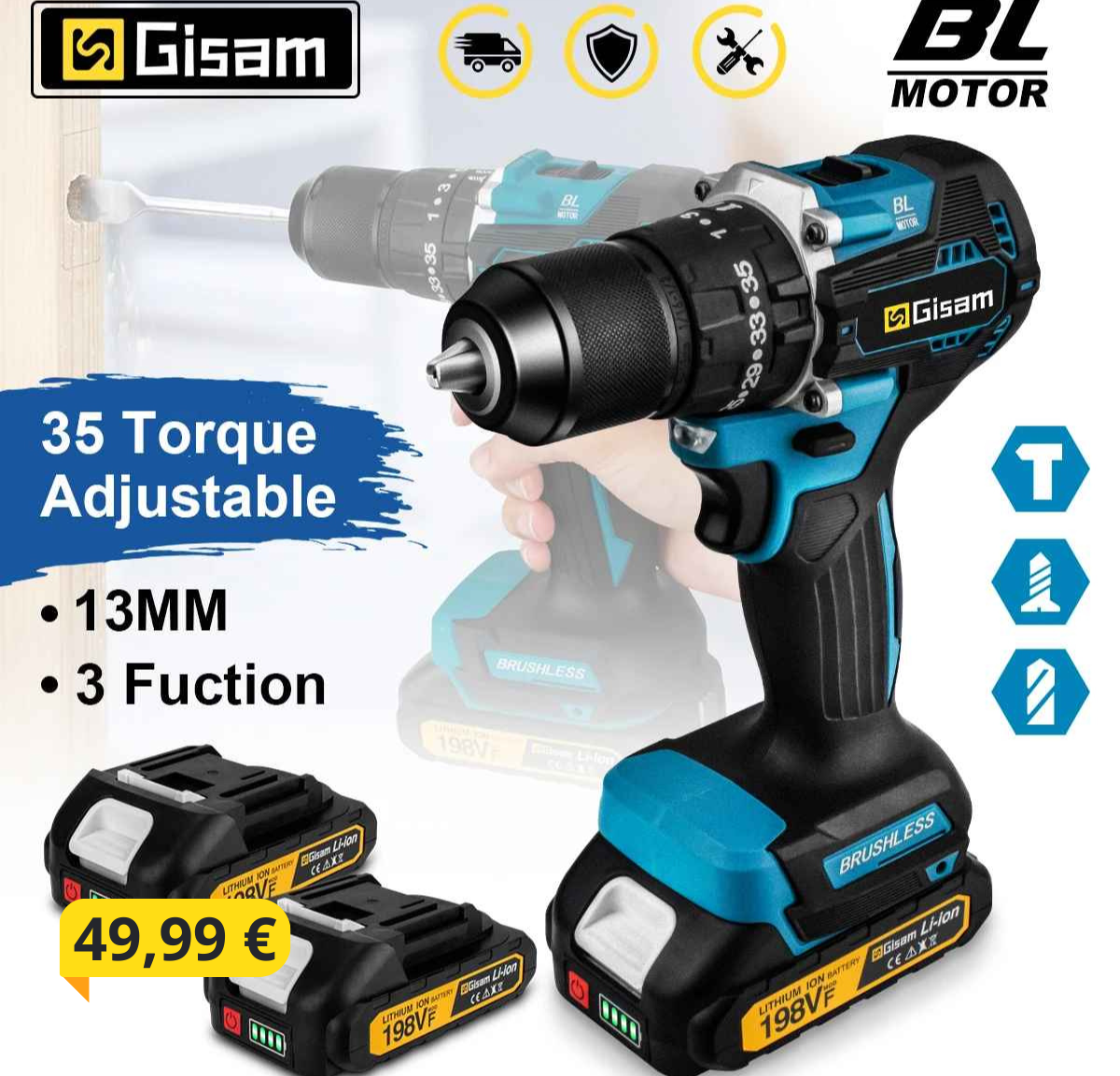 Akumulatorski udarni vrtalnik SET